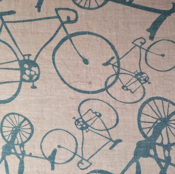 Bicycle Print Scarf - Picture 7 of 7